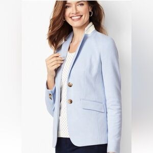 EUC Talbots Sky Blue Women's Blazer Sz 2P